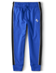 Boys Side Stripe Fleece Performance Jogger Pants