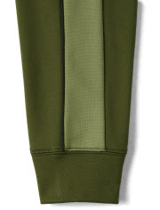 Pantalones deportivos deportivos de polar con rayas laterales para niños