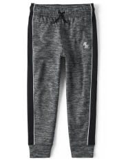 Boys Side Stripe Fleece Performance Jogger Pants