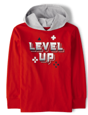 Top con capucha Level Up para niños