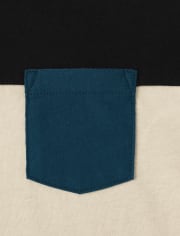 Pack de 3 tops raglán con bloques de color para niño