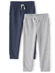 Boys Fleece Jogger Pants 2-Pack