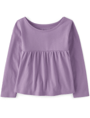 Top tipo babydoll Empire para bebés y niñas pequeñas
