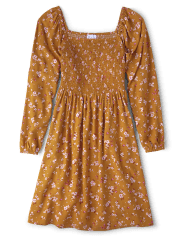 Womens Mommy And Me Floral Smocked Dress