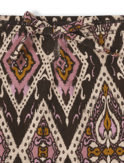 Girls Print Keyhole Everyday Dress