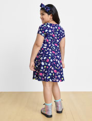 Vestido diario estampado para niñas