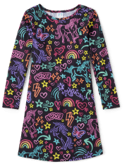 Girls Unicorn Nightgown