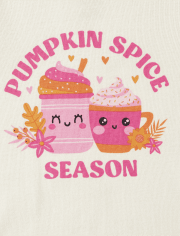 Baby And Toddler Girls Pumpkin Spice Season Snug Fit Cotton Pajamas
