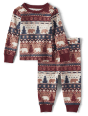 Fair isle baby pajamas hot sale
