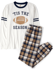 Pyjama adulte Famille assortie Tis The Season coton