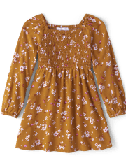Baby And Toddler Girls Mommy And Me Floral Smocked Dress