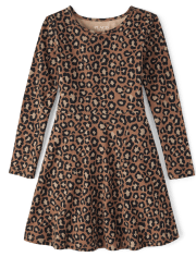Girls Cheetah Everyday Dress