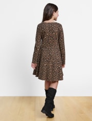 Girls Cheetah Everyday Dress