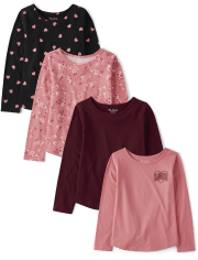 Girls Heart Top 4-Pack