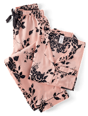 Womens Print Satin Pajamas