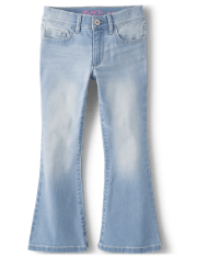 Girls Low Rise Flare Jeans