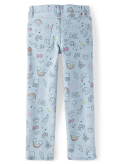 Girls Doodle Straight Jeans