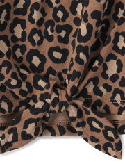 Niñitas Sudadera de polar con estampado y lazo al frente