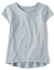 Camiseta alta y baja para niñas