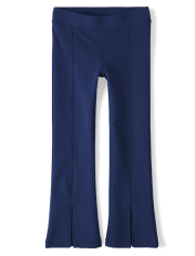Leggings acampanados Ponte con parte delantera abierta para niñas