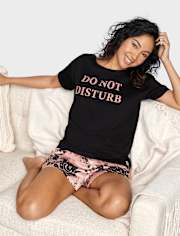 Womens Graphic Sleep Tee