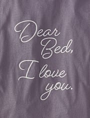 Camiseta para dormir con estampado gráfico para mujer