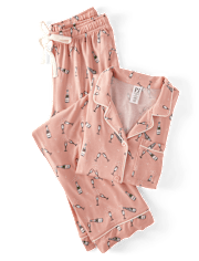 Pijamas de modal champán para mujer
