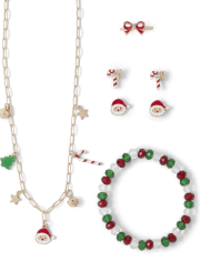 Girls Santa 5-Piece Jewelry Set