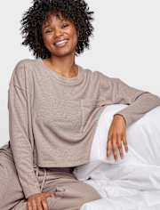 Top de pijama térmico para mujer