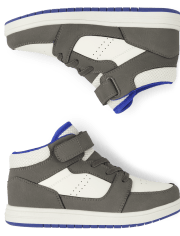 Boys Colorblock High Top Sneakers