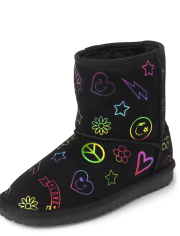 Girls Doodle Chalet Boots