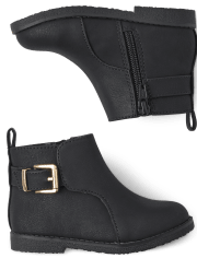 Toddler Girls Buckle Booties