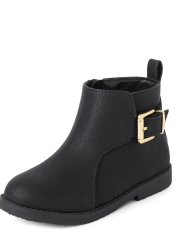 Toddler Girls Buckle Booties