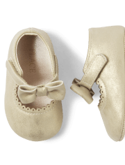 Bailarinas Bebé Niña Lazo Metálico