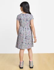 Girls Science Doodle Everyday Dress