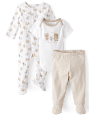Unisex Baby Bear 3-Piece Take Me Home Set