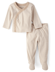 Unisex Baby Striped 2-Piece Take Me Home Set