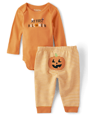 Unisex Baby First Halloween 2-Piece Playwear Set