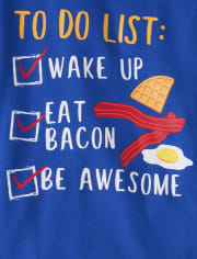 Boys Breakfast Snug Fit Cotton Pajamas