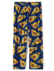 Pantalones de pijama de forro polar para niños Pizza