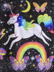 Girls Unicorn Space Pajamas