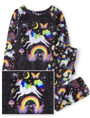 Girls Unicorn Space Pajamas