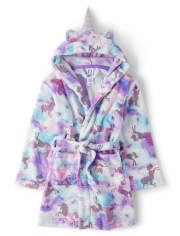 Girls Unicorn Fleece Robe