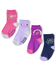 Toddler Girls Art Princess Midi Socks 10-Pack