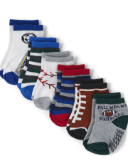 Baby And Toddler Boys Sports Midi Socks 6-Pack