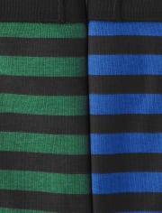 Ropa interior breve a rayas para niños, paquete de 10