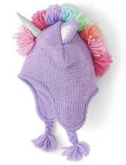 Girls Unicorn Tassel Hat