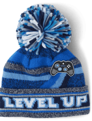 Boys Level Up Pom Pom Beanie