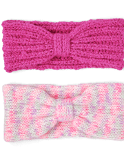 Girls Space Dye Knot Headwrap 2-Pack