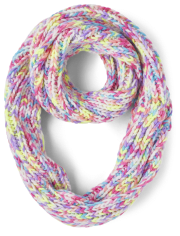 Écharpe arc-en-ciel Space Dye Infinity pour fille